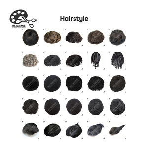 MS. miemie 100% Ấn Độ Remy tóc con người tóc giả cho nam giới cơ thể sóng nước sóng phong cách ren cơ sở Mono tóc giả tự nhiên thẳng 1B hói - Product Image 3