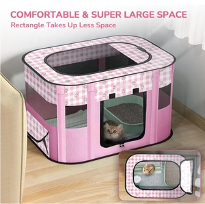 Box per animali domestici portatile, gioco di esercizi pieghevole tenda cuccia per cucciolo di cane Yorkie gatto coniglietto, ottimo per camma da viaggio all'aperto - Product Image 2