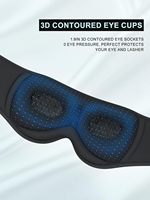 Masque de sommeil Bluetooth avec écouteurs, MOQ à partir de 100 pièces, masque oculaire sans fil 3-en-1 avec haut-parleurs intégrés pour l'insomnie et l'aide au sommeil