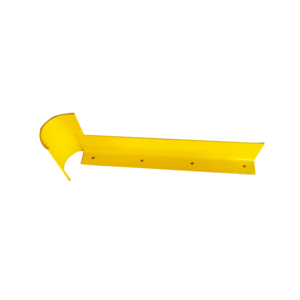 Protection de poteau de rayonnage <span class=keywords><strong>demi</strong></span>-<span class=keywords><strong>lune</strong></span> en <span class=keywords><strong>acier</strong></span>, profil bas et haut, à visser, pour la sécurité des montants de rayonnage en entrepôt - Product Image 2