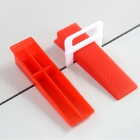 Clips de nivellement de carreaux faciles à utiliser 2,0/2,5 mm avec cales réutilisables, design moderne pour appartements et rénovation de maisons