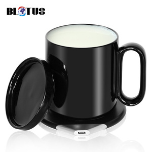 AIHPO8 sıcaklık kontrolü akıllı kupa iş moda 10 oz siyah yaşam termo isıtıcı kablosuz ısıtmalı kahve fincanı - Product Image 6