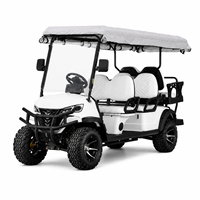 Voiturette de golf électrique 6 places 2+1 pour hôtel, complexe hôtelier et excursions touristiques