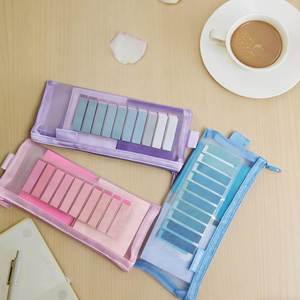 1 Juego de Estuche de Lápices de Malla Portátil Multicolor con Notas Adhesivas para Tomar Notas Diarias y Organizar Cuadernos Escolares - Product Image 3