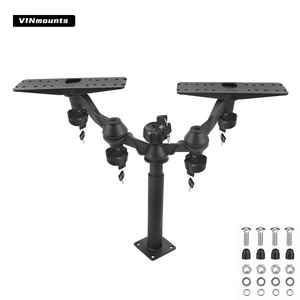 Column-Style Telescopic Pole Dual Fish Finder Mount Two Screen Simultaneous Installation Bracket - Product Image 2