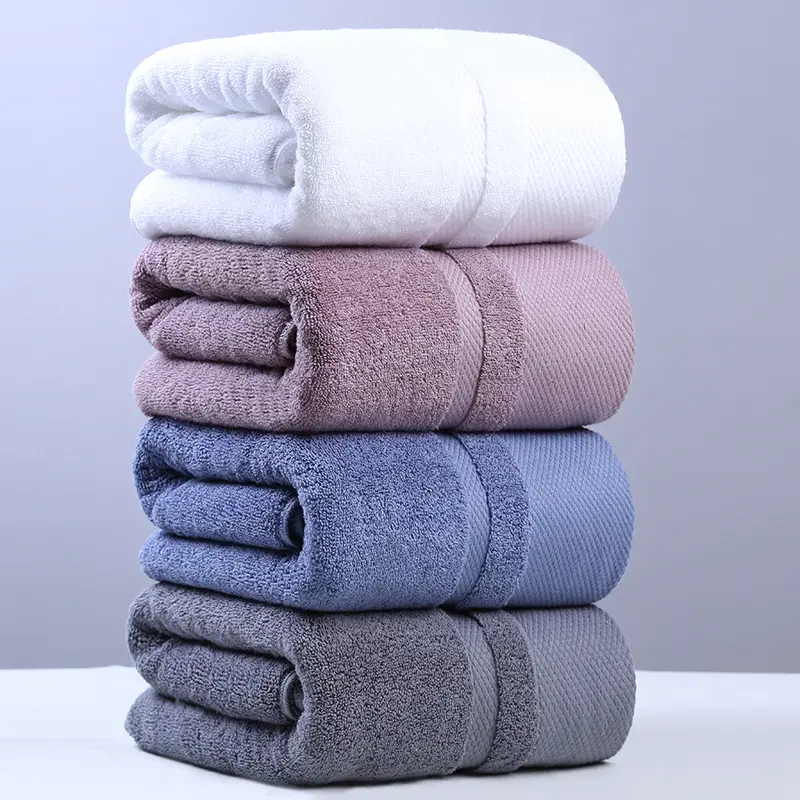 Atacado 32s 100% algodão luxo toalha conjunto toalhas banho 100otton luxo conjunto 3 em 1 toalha conjunto