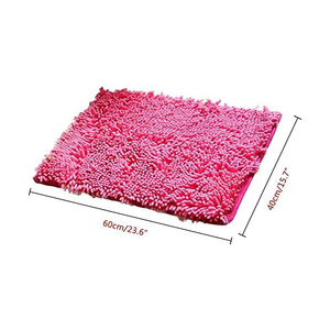 Alfombra de Baño Moderna, Afelpada, de Chenilla, Reversible, con Diseño Novedoso, Apta para Mascotas, Extra Gruesa, Antideslizante, para Uso en el Hogar y Hoteles - Product Image 2