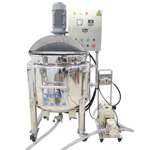 Movable 300L Stainless steel heated mixer tank juice jam sauce syrup mixing machine price
