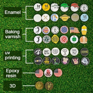 Outil de réparation de divots en gros, ensemble de logos magnétiques en silicone personnalisés, accessoires métalliques amusants, clip de chapeau, marqueur de balle de golf personnalisé - Product Image 2