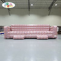 Grande chaise de trône de fête gonflable personnalisée canapé gonflable modèle gonflable publicitaire