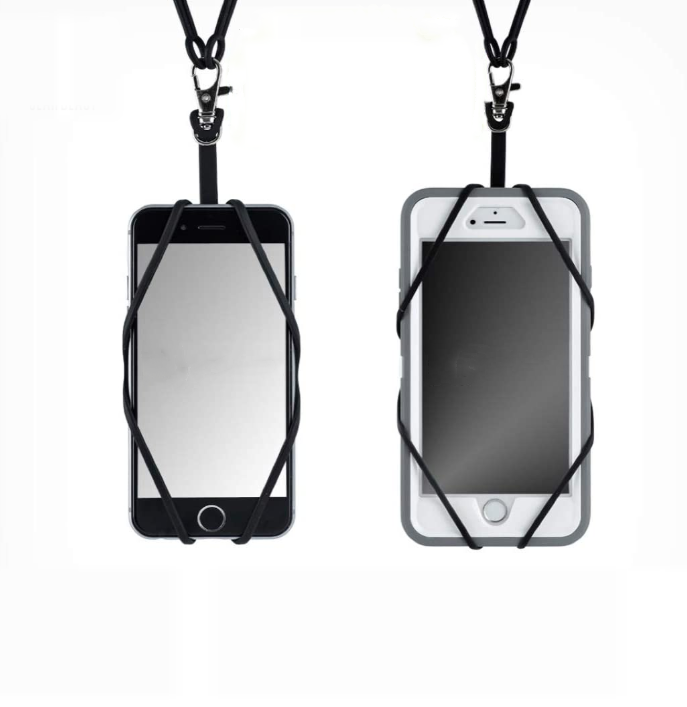 Противоударный силиконовый чехол для мобильного телефона с ремешком на шею