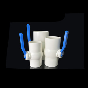 บอลวาล์ว Upvc 75-90-110 มม. แบบ True Union ด้ามจับโลหะ สำหรับท่อขนาด 1 นิ้ว อุปกรณ์จ่ายน้ำ Qf0022 - Product Image 1