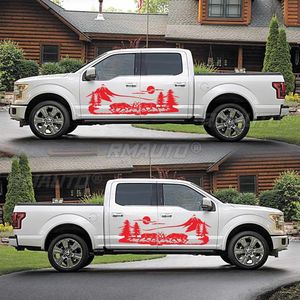 Juego de 2 pegatinas de vinilo de 150 cm para RV, diseño de árbol y montaña, decoración para caravana, remolque, camioneta - Product Image 5