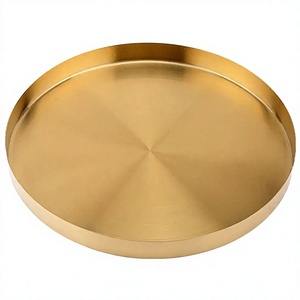 Plateau de service rectangulaire en métal doré, jetable, pour fêtes, décoration de la maison, de la cuisine et du bar, design classique, plateau de service alimentaire - Product Image 2