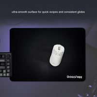 Tapis de souris pour ordinateur en verre trempé micro-gravé - Surface de jeu imperméable - Base antidérapante complète - Logo d'équipe d'e-sport personnalisé