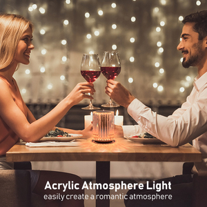 Venta al por mayor Smart Control 16 Color Atmósfera Lampes Lampe De Chevet Mesa LED Táctil En <span class=keywords><strong>Cristal</strong></span> <span class=keywords><strong>Rose</strong></span> - Product Image 2