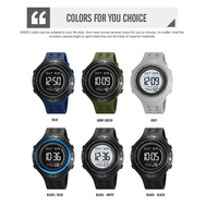 Montre numérique SKMEI 2708 compacte, étanche 50M, rétroéclairage EL, chronographe, alarme, légère, pour enfants et adolescents - Vente en gros