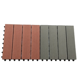 Hollow gỗ composite decking gạch giá rẻ <span class=keywords><strong>WPC</strong></span> ban công sàn gạch đẹp nhựa vườn không thấm nước DIY decking gạch - Product Image 3