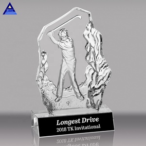 ราคาถูก Shield รางวัล Trophy แก้วคริสตัลถ้วยรางวัลกอล์ฟ Designs Golf Trophy คริสตัล - Product Image 3