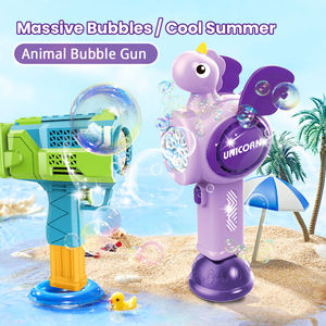 Baguettes à bulles électriques lumineuses à motifs dinosaure, licorne et flamant rose, jouets à bulles portatifs pour enfants, pour jouer en extérieur - Product Image 2