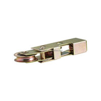 Cowell D1858 – Ensemble de 2 roulettes tandem au design moderne pour porte coulissante de patio, roulement à billes en acier de 1-1/4 pouce, galvanisé