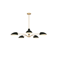 Lámparas Colgantes de Techo LED Modernas con Pantalla Metálica, Colección Lotus con CRI 90 para Sala de Estar