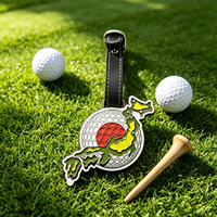 Tag Golf Bag Desain Industri dengan Cetakan Bentuk Kreatif Enamel Lunak