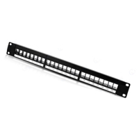 Panel Patch UTP 1U 19 Inch 24 Port Grosir Pabrik, Panel Patch Kosong, Panel Patch Tanpa Kabel