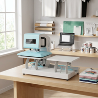 Presse à chaud automatique à double station 23x30cm à chauffage rapide pour vêtements, tasses et casquettes