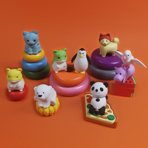 Gomme à effacer créative en forme d'animal de dessin animé, papeterie pour élèves du primaire, mignonne, spéciale, sans éclats, pour la maternelle - Product Image 1