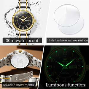 OLEVS 2891 Ventas calientes OEM reloj de pulsera OEM reloj personalizado Dial digital oro inoxidable lujo mujer deportes reloj de cuarzo - Product Image 4