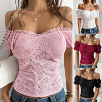 Ropa de Dama D&M, Croptops Elegantes a la Moda para Mujer, Tops Cortos de Encaje, Blusas Casuales Personalizadas en Tendencia para Dama