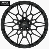 Jantes en alliage noir brillant à motif nid d'abeille pour tout-terrain, 18 pouces 9J 6x139.7, aspect Beadlock pour Toyota Hilux Prado Ford Ranger Triton