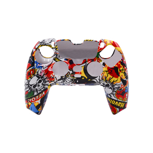 Blauw-Wit Camouflage Beschermhoes Voor Ps5 Controller Game Accessoires <span class=keywords><strong>Skull</strong></span> Metallic Rock Beschermhoes Voor Ps5 Controller - Product Image 6
