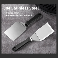 Spatule de cuisine en acier inoxydable de qualité supérieure, spécifications européennes, spatule à œufs, spatule de cuisine avec poignée antidérapante en PP, directement de l'usine