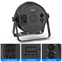 Projecteur PAR à LED RGBW 4-en-1 à haute luminosité avec 14 LED, contrôle DMX512, activation sonore et télécommande, livraison depuis l'entrepôt américain