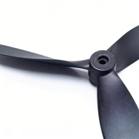 Hélice de drone de course UAV quadricoptère haute performance en fibre de carbone légère et nylon 1310 à 3 pales, noire, épaisseur 13 mm