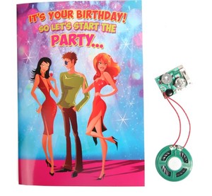 High Quality Custom Printable Gift Cards Happy Birthday with Music 3D Lenticular Design Envelope Included CMYK Printing