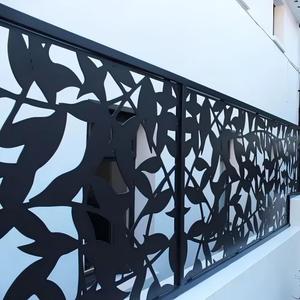 Recinzione per la privacy esterna Pannelli in acciaio zincato tagliati al laser Ringhiere per balconi Recinzioni - Product Image 1