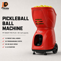 Lanceur de balles automatique pour pickleball, capacité de 80 balles, vitesse de 20 à 90 km/h, contrôle par application, vitesse de lancer réglable, f-PP SMART PRO