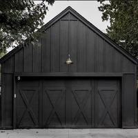Porte de garage sectionnelle en acier de style moderne ATMOS Villa, isolation thermique, kit moteur complet, accessoires d'installation