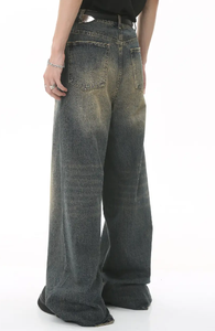 <span class=keywords><strong>Jeans</strong></span> Baggy de Alta Calidad para <span class=keywords><strong>Hombre</strong></span>, Corte Holgado, Lavado Ácido, Pierna Recta Ancha, <span class=keywords><strong>Jeans</strong></span> de Mezclilla Lavada, Venta al por Mayor - Product Image 6