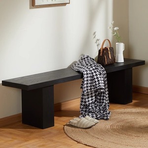 Taburete Nórdico <span class=keywords><strong>de</strong></span> Diseño Sencillo y Lujo Ligero, <span class=keywords><strong>de</strong></span> <span class=keywords><strong>Madera</strong></span> Maciza, Multiusos y Duradero, Banco Moderno <span class=keywords><strong>para</strong></span> Sala <span class=keywords><strong>de</strong></span> Estar, <span class=keywords><strong>para</strong></span> Cambiar Zapatos, <span class=keywords><strong>para</strong></span> el <span class=keywords><strong>Pie</strong></span> <span class=keywords><strong>de</strong></span> <span class=keywords><strong>Cama</strong></span> del Dormitorio - Product Image 1