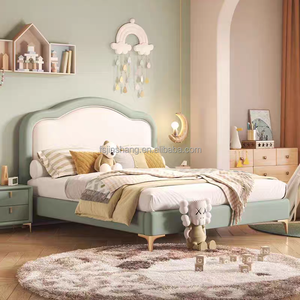 Cama de princesa Dream Girl JINS, estilo crema Simple moderno, madera cómoda para dormitorio, escuela, <span class=keywords><strong>Hotel</strong></span> y uso en apartamentos - Product Image 5