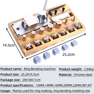 Gioielleria Kit gioielli orecchino dispositivo strumenti di piegatura metallo strumenti Mini anello di piegatura macchina a mano anello Bender strumento - Product Image 2