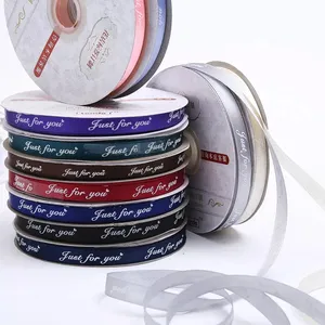 Verschiedene 1cm farbige Packband Englisch Band Geschenk verpackung Band Curling Geschenk verpackung Englisch Alphabet Band