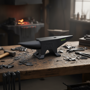 แท่นตีเหล็กหล่อ น้ำหนัก 88 ปอนด์ แบบเขาเดี่ยว หน้ากว้าง 12 นิ้ว สำหรับช่างตีเหล็กดัดขึ้นรูป - Product Image 2