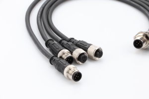 M12 8-pin nữ nối nhà ở cảm biến lĩnh vực lắp ráp nối tròn IP67 thẳng Adapter 60V 12A cho PG7/PG9 Cáp - Product Image 3