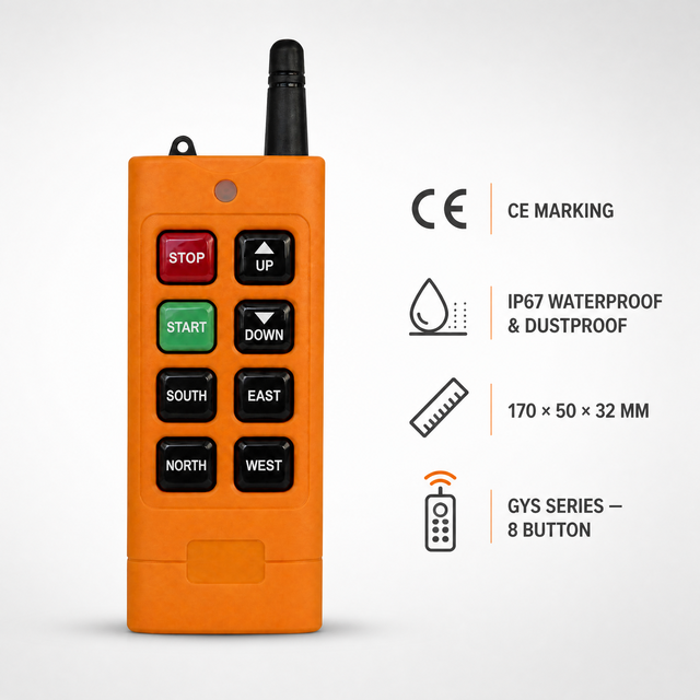 Aolaisite IP67 Explosion-Proof Industrial Remote Control Enclosure for Tower Crane Roller Shutter Door Mechanical Sensor PC