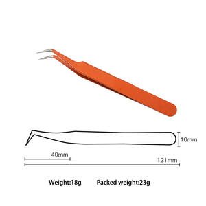 マカロンカラー 紙テープ ステッカー DIYツール ピンセット ステンレス製 ストレート ベンド キャンディカラー ツィーザー 手帳用 - Product Image 6